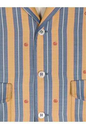 Camicia in cotone multicolor GUCCI KIDS | 721977XWAV07782